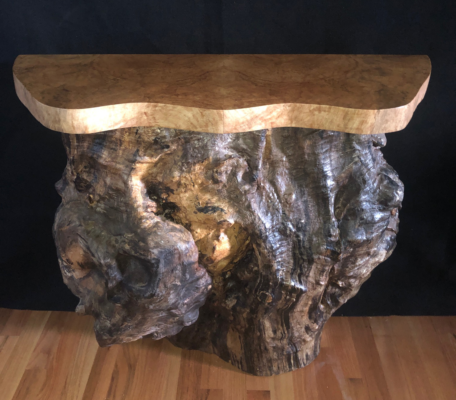 Natural Burl Table by Bobby Jacobs